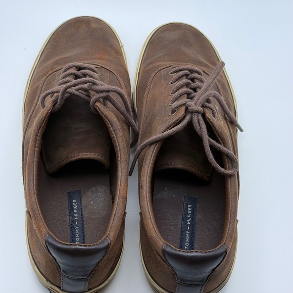 Tommy Hilfiger Helipo Brown Textile Low Top Sneakers Mens Size 12 - Picture 6 of 11
